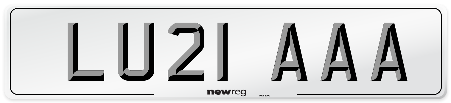 LU21 AAA Number Plate from New Reg